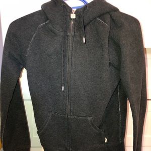 TNA dark grey zip up hoodie
